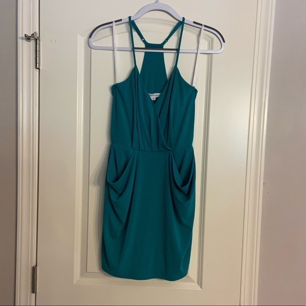BCBGeneration Women’s Mini Dress Jasmine Teal Size XXS NWT
